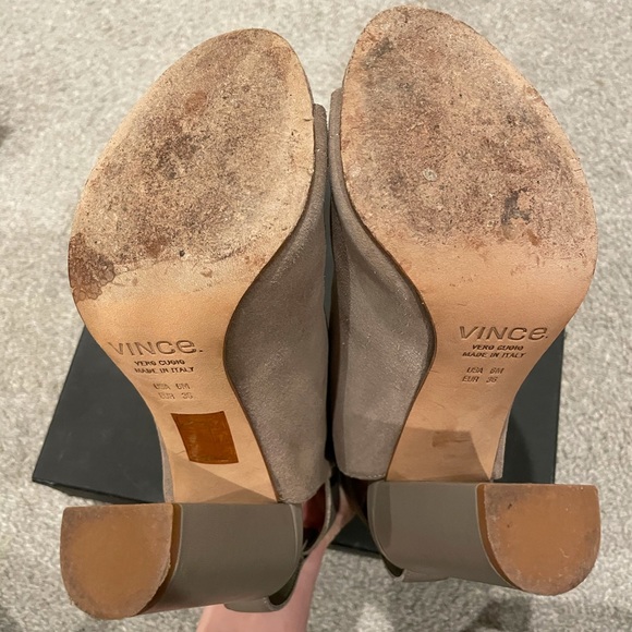 Addison Peep Toe Booties Mules/Slides size 6 - Picture 4 of 6